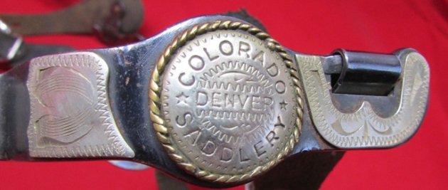  US Post WWII, Colorado Saddlery Co.'Denver Special' Cowboy Spurs, Jingle Bob Rowels — image 5