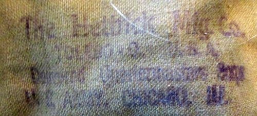  US WWI Canvas Shelter Half, Khaki, US Army QM Depot Chicago — image 2