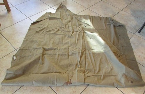  US WWI Canvas Shelter Half, Khaki, US Army QM Depot Chicago — image 4