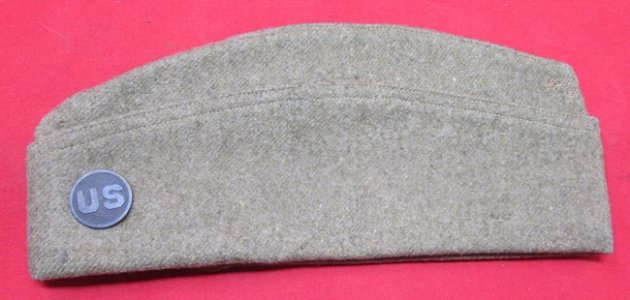  US WWI Army Enlisted Overseas Hat with US Disc — image 2