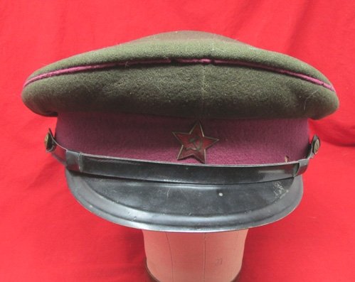  Soviet Post WWII Infantry Officers Visor Hat, 1950-60's, Large Size 60 — image 2