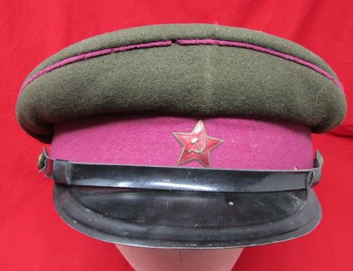 Soviet Post WWII Infantry Officers Visor Hat, 1950-60's, Large Size 60 — image 3