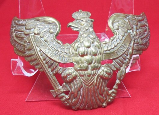  German Pre WWI, Prussian Enlisted Guard Helmet Plate — image 2