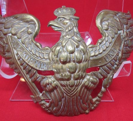  German Pre WWI, Prussian Enlisted Guard Helmet Plate — image 3