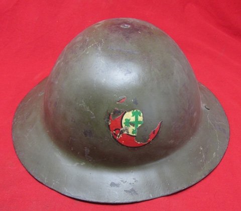  Portuguese WWI, British Mfg Steel Helmet — image 2