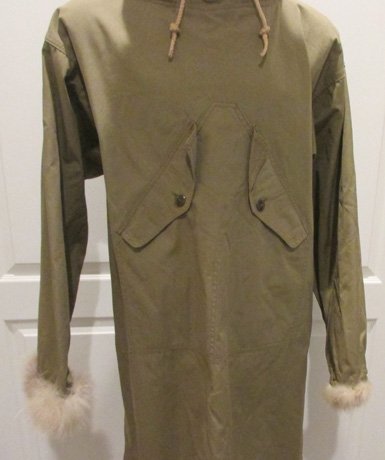  US WWII Reversible White/Green Fur Trimmed Parka, 1942, Medium — image 6
