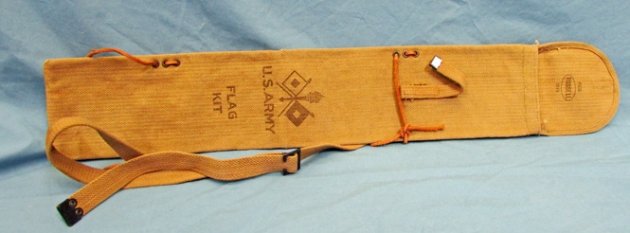  US WWI Army Semaphore Flag Kit Canvas Case. Russell 1918 — image 2
