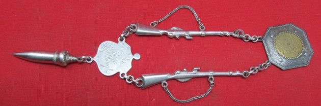  German Pre WWI 15th Bavarian Infantry Regiment Watch Fob, 1910 — image 2