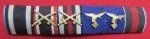 German WWI, WWII Luftwaffe 6 Place Ribbon Bar