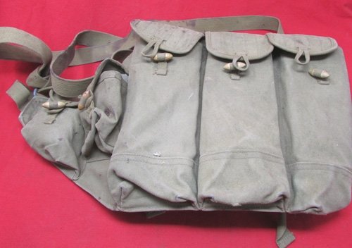  Vietnam War Era Chi-Com SKS Chest Magazine Pouch & Oiler — image 2