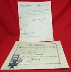 German WWI Prussian Medal for War Assistance & Documents, 1917