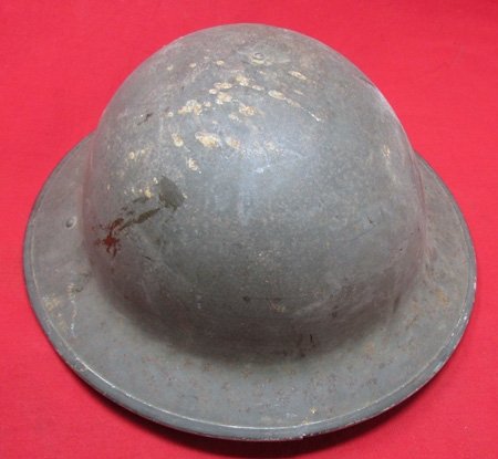  British WWII Steel Helmet and Liner, Dated 1942 — image 3