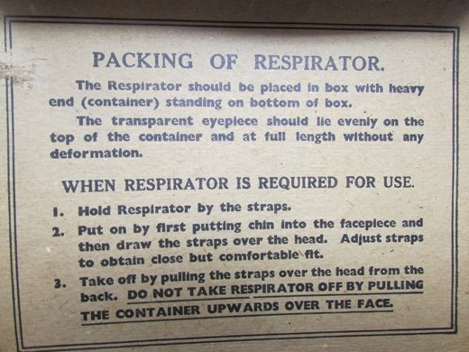  British WWII Civilian Respirator 1937, Mrs. Cox — image 3