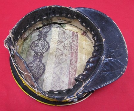  Japanese Taisho Era Army Enlisted Blue Wool Cap, Artillery Piping — image 5