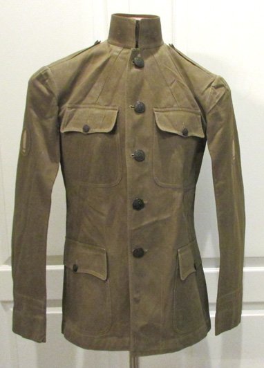  US Pre WWI Army Enlisted Green Cotton Coat, Coastal Artillery, 1st Class Gunner — image 2