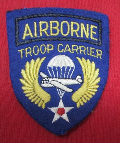  US WWII Airborne Troop Carrier SSI, English Mfg — image 2