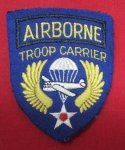 US WWII Airborne Troop Carrier SSI, English Mfg