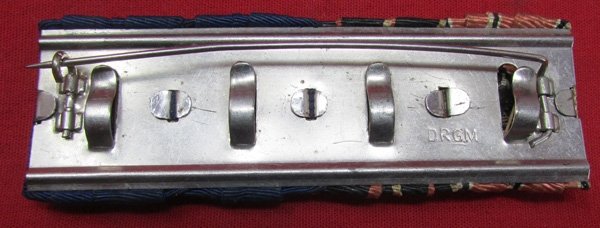  German WWII Full Size, 4 Place Medal Bar — image 3