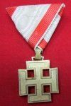 Austrian Pre WWII, Gold Merit Cross & Ribbon