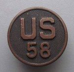 US WWI Type 1 Collar Disc, US 58
