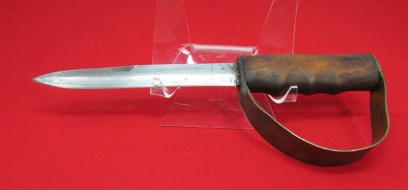  US WWII Theater Made Knife and Leather Sheath, M3 Style Blade — image 4