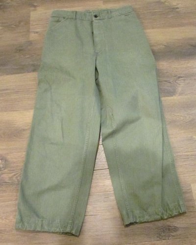  US WWII P1941 USMC HBT Issue Utility Trousers, Named — image 2