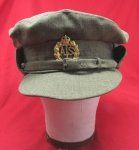 Hollywood, British Woman's WWII ATS Wool Hat with Insignia