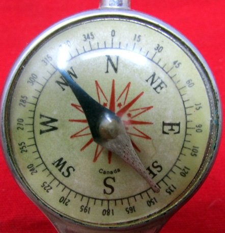  Canadian Map Compass & Gauge of Inches to Miles, Centimeters to Kilometers — image 3