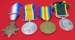 British WWI Medal Set of 4, Royal Highlanders (Black Watch) …