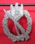 German WWII Infantry Assault Badge, Silver