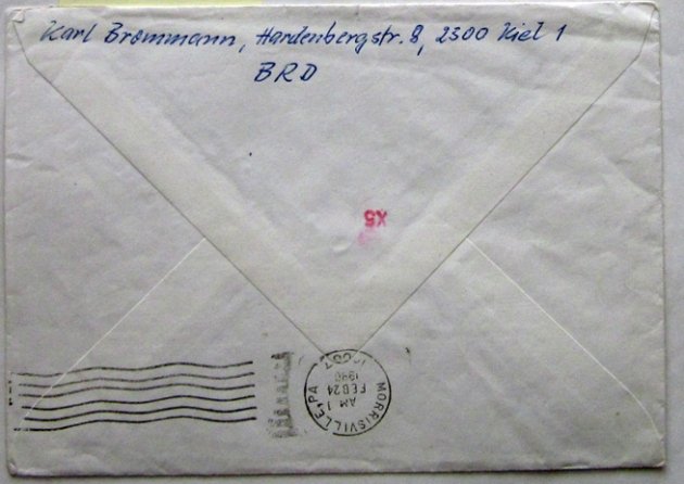  German WWII Waffen-SS Ritterkreuz Winner Photo and Postwar Mailing Envelope, Brommann — image 4