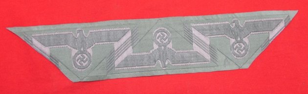  German WWII Army Enlisted M1944 Pattern Coat Eagles, Strip of 3, Uncut Roll — image 3