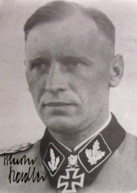  German WWII Waffen-SS Ritterkreuz Winner Signed Photo, Stadler — image 3