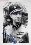 German WWII Waffen-SS Ritterkreuz Winner Autograph, Hans Hauser