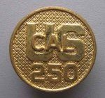 US WWI Type 2 Collar Disc, US CAL 250
