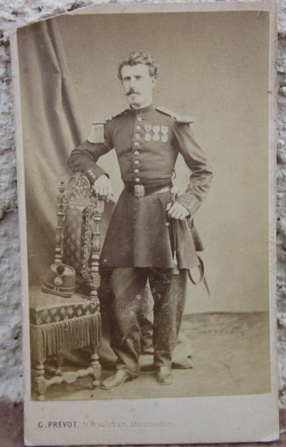  French 2nd Empire CDV, Mexico Campaign Veteran — image 2