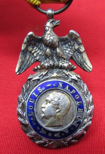  French Second Empire, Pre 1870, Medaille Militaire, Napoleon III Profile — image 3