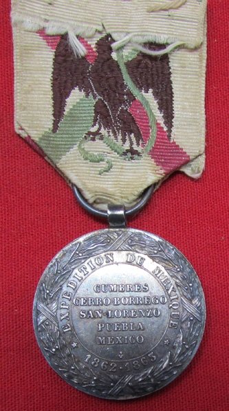  French Mexican Intervention Campaign Medal, Emperor Maximiliano — image 3
