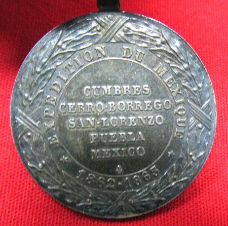  French Mexican Intervention Campaign Medal, Emperor Maximiliano — image 4
