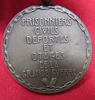  French WWI Prisoner, Hostages & Deportees Medal — image 4