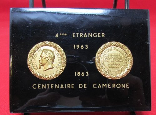  French Foreign Legion Centennial Medal Set, Camerone 1863-1963 — image 2