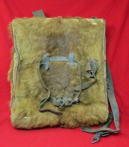  European, WWI Era, Fur Covered Infantry Knapsack — image 2
