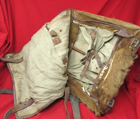  European, WWI Era, Fur Covered Infantry Knapsack — image 4