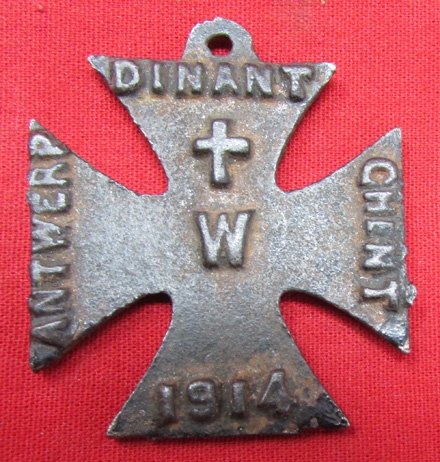  British WWI, Propaganda Iron Cross, Rheims, Louvain, Amiens, 1914 — image 2