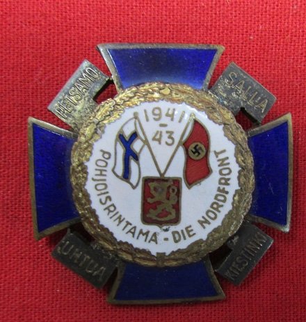  Finland WWII, German-Finnish Northern Front Badge, 1941-1943 — image 2