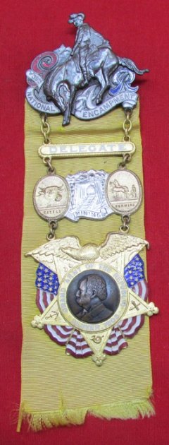 US Post Civil War, Denver Colorado GAR Delegate Badge, 39th National Encampment 1905 — image 2