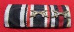 German WWI-WWII 3 Place Ribbon Bar