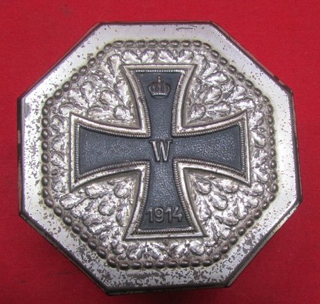  German WWI Iron Cross Octagon Patriotic Trinket Box — image 2