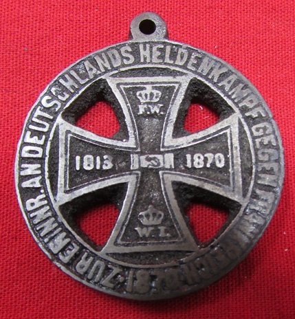  German Franco-Prussian War Medallion, Fired Artillery Shells — image 2