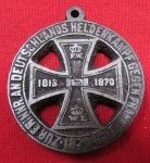 German Franco-Prussian War Medallion, Fired Artillery Shells